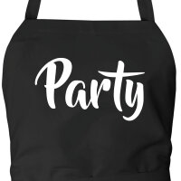 Schürze Party Schriftzug