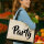 Jutetasche Party Schriftzug 21 Liter Black