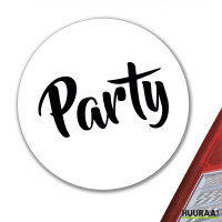 Aufkleber Party Schriftzug 10cm Sticker