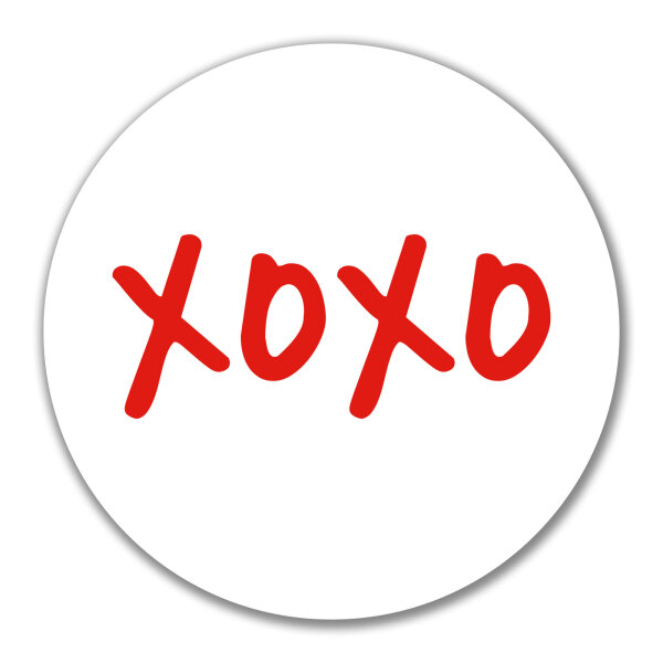 Aufkleber XOXO Kuss 10cm Sticker