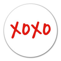 Aufkleber XOXO Kuss 10cm Sticker