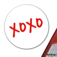 Aufkleber XOXO Kuss 10cm Sticker