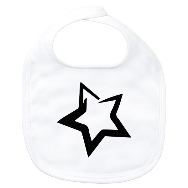 Baby Lätzchen Stern Star Klettverschluss