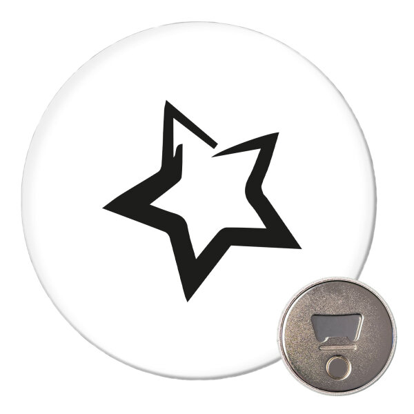 Magnet Stern Star 59mm Kühlschrankmagnet Flaschenöffner