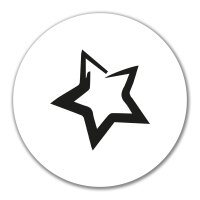 Aufkleber Stern Star 10cm Sticker