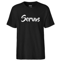 Herren T-Shirt Servus Schriftzug Größe S-3XL