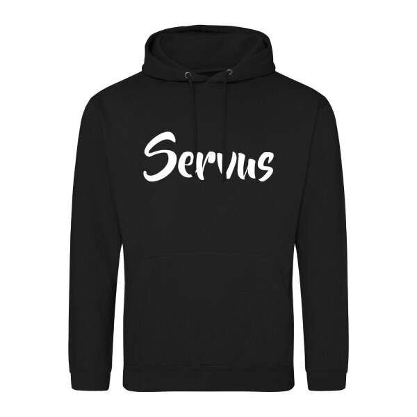 Unisex Hoodie Servus Schriftzug Größe S-3XL