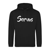 Unisex Hoodie Servus Schriftzug Größe S-3XL
