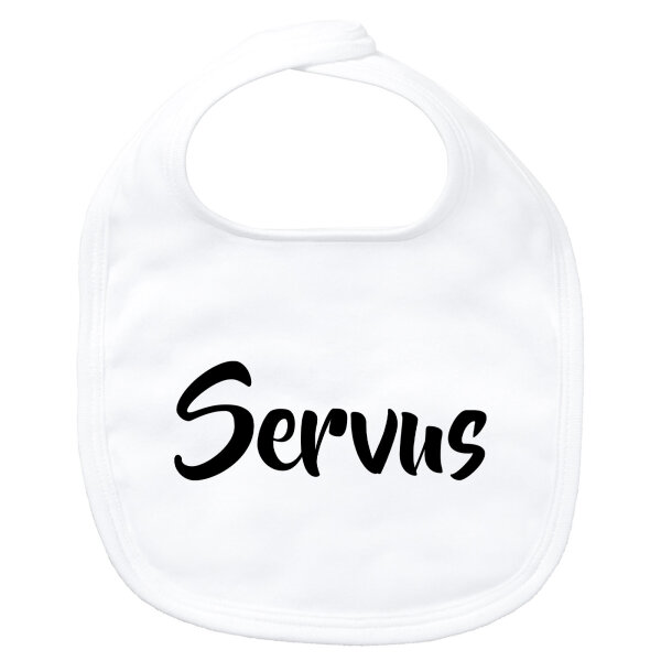 Baby Lätzchen Servus Schriftzug
