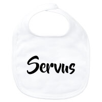 Baby Lätzchen Servus Schriftzug