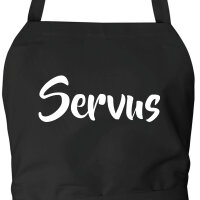 Schürze Servus Schriftzug