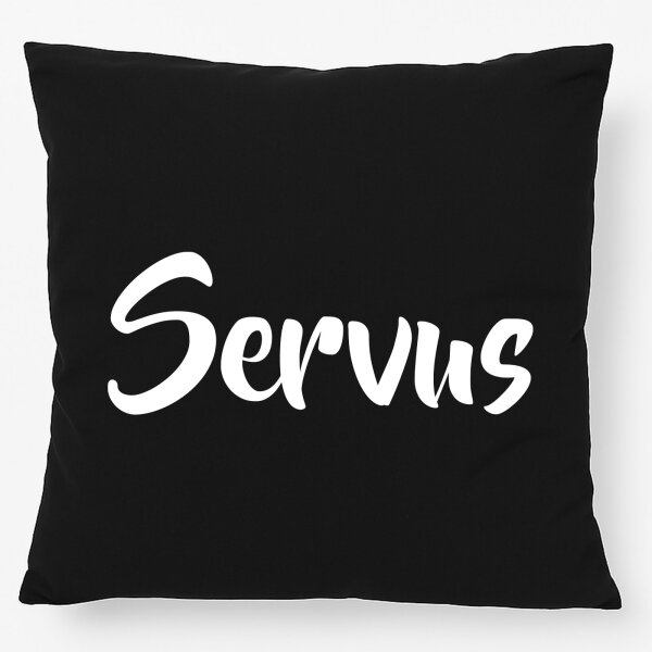 Kissen Servus Schriftzug 40x40cm