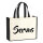Jutetasche Servus Schriftzug 21 Liter Black