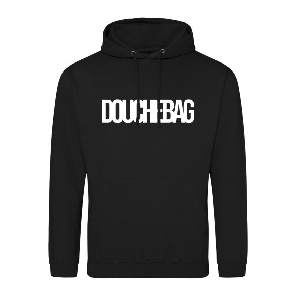 Unisex Hoodie Douchebag Schriftzug Größe S-3XL
