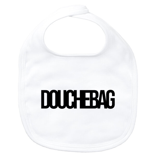 Baby Lätzchen Douchebag Schriftzug