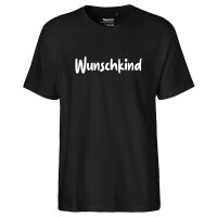Herren T-Shirt Wunschkind Schriftzug Größe S-3XL