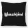 Kissen Wunschkind Schriftzug 40x40cm