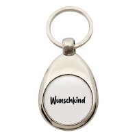 Schlüsselanhänger Wunschkind Schriftzug
