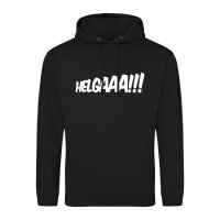 Unisex Hoodie Helgaaa Schriftzug Größe S-3XL
