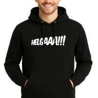 Unisex Hoodie Helgaaa Schriftzug Größe S-3XL
