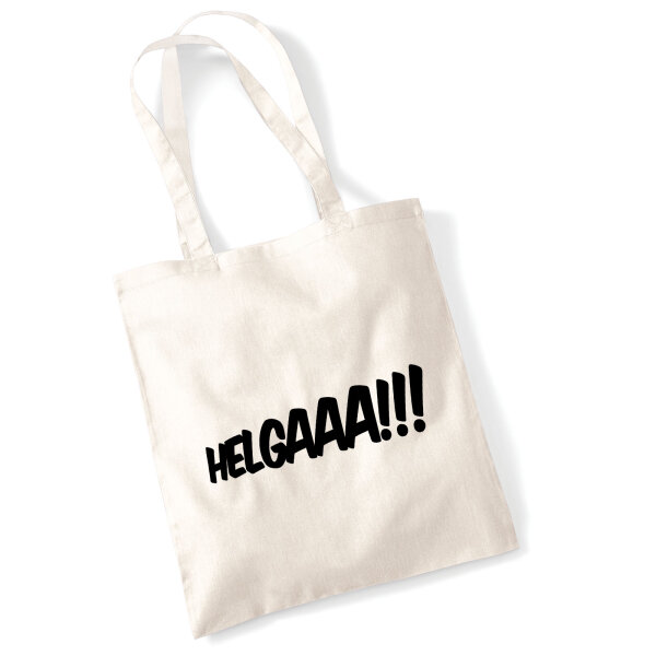 Jutebeutel Helgaaa Schriftzug 10 Liter
