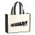 Jutetasche Helgaaa Schriftzug 21 Liter Black