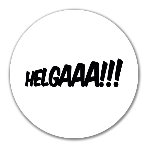 Aufkleber Helgaaa Schriftzug 10cm Sticker