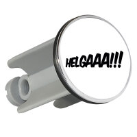 Waschbeckenstöpsel Helgaaa Schriftzug 4cm...