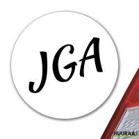 Aufkleber JGA Junggesellenabschied 10cm Sticker