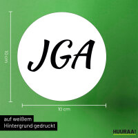 Aufkleber JGA Junggesellenabschied 10cm Sticker