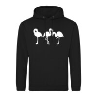Unisex Hoodie Flamingos Silhouette Größe S-3XL