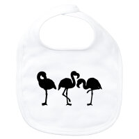 Baby Lätzchen Flamingos Silhouette