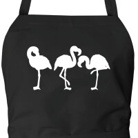Schürze Flamingos Silhouette