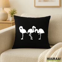 Kissen Flamingos Silhouette 40x40cm