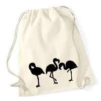 Turnbeutel Flamingos Silhouette 12 Liter