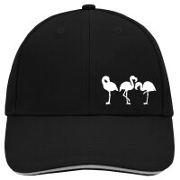 Cappy Mütze Flamingos Silhouette
