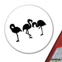 Aufkleber Flamingos Silhouette 10cm Sticker