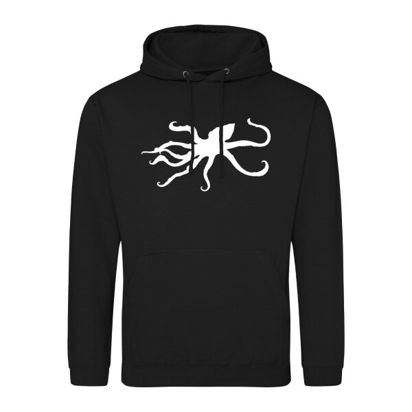 Unisex Hoodie Oktopus Silhouette Größe S-3XL