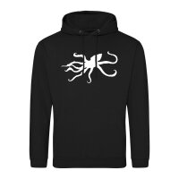 Unisex Hoodie Oktopus Silhouette Größe S-3XL