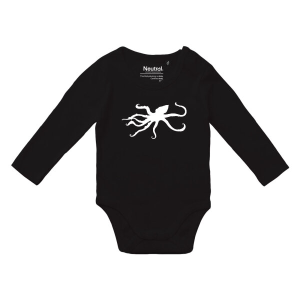 Babybody Oktopus Silhouette, Bio-Baumwolle