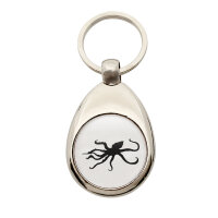 Schlüsselanhänger Oktopus Silhouette