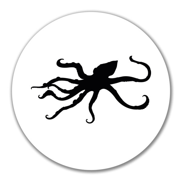 Aufkleber Oktopus Silhouette 10cm Sticker