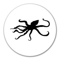 Aufkleber Oktopus Silhouette 10cm Sticker