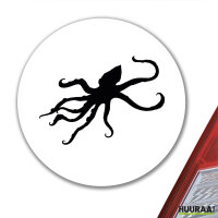 Aufkleber Oktopus Silhouette 10cm Sticker