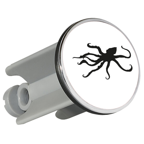 Waschbeckenstöpsel Oktopus Silhouette 4cm Abflussstopfen