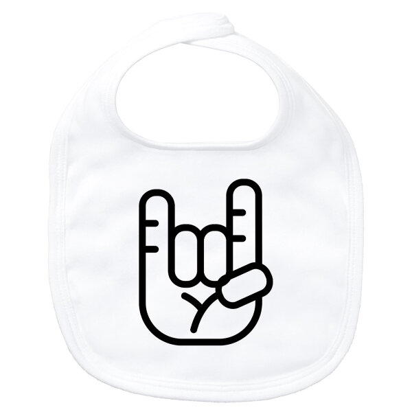 Baby Lätzchen Pommesgabel Hand