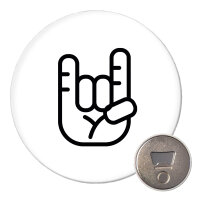 Magnet Pommesgabel Hand 59mm Kühlschrankmagnet...
