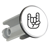 Waschbeckenstöpsel Pommesgabel Hand 4cm Abflussstopfen