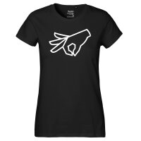 Damen T-Shirt Reingeguckt Hand Größe XS-XXL