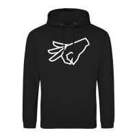 Unisex Hoodie Reingeguckt Hand Größe S-3XL
